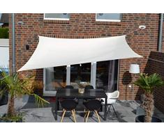 Floracord 06-77-07-38 Piazza Tenda con Protezione Contro la Pioggia 2,5 x 3 m compresi Gli Accessori con Cinghie Elastiche in Modo Permanente, Avorio