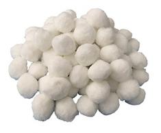 New Plast 0196 Materiale Filtrante per Filtro Piscina, Bianco, 350 Grammi