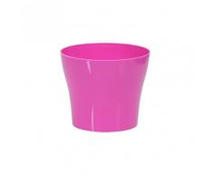 Plastkon vaso decorativo Tulipan diametro 19 cm, colore: fucsia/rosso