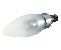 Homelux 710012 - Lampadina a candela LED, 3 W/E14, 220 lm, luce bianca