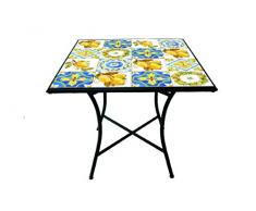 Galileo Casa Tuscany Tavolo Quadrato, Nero