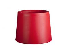 Hobby Flower Novo - Vaso Tondo con Sistema di Auto-irrigazione, 52 x 43 cm Rosso