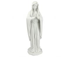 Design Toscano Beata Vergine Maria Statua, marmo-resina, bianco, Piccola 30,5 cm Statuetta