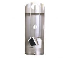 Kamino-Flam 337300 Set Accessori Camino, Argento, 58.5 cm