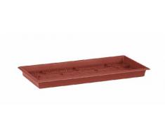 Emsa Terra Grande 504188 Sottovaso con Angoli, 57x27 cm, Colore: Terracotta