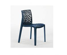 GRAND SOLEIL Upon Gruvyer Sedia impilabile, Blu Petrolio