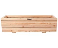 Fioriera trogolo Grande in larice 104 cm x 30 cm x 30 cm