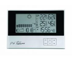 Cresta Piet Paulusma PWS 500 Digital Wireless Stazione Meteo per Le previsioni meteorologiche, la Pressione atmosferica, Fasi lunari, lumidità, Funzione Dual Radio Sveglia Argento