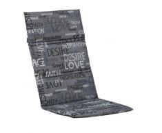 Kettler 0309005-8575 cuscino sedia impilabile Grigio chiaro modello scritture 110 x 48 x 3 cm