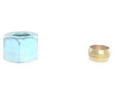 Dolcevita BBQ DLV01 Dado in Acciaio 1/4 Gas e Ogiva Bicono, Diametro 8, 22x11x6.5 cm