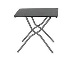 Lafuma Mobilier LFM2714 Tavolo Quadrato da Giardino, Grigio, 68x64x72.5 cm