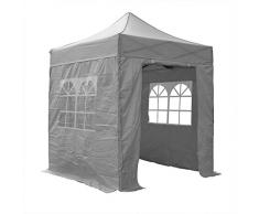 colore: Grigio Gazebo Pop-Up da giardino AirWave incl impermeabile 2 barre anti-vento e 4 zavorre 2,5 x 2,5 m