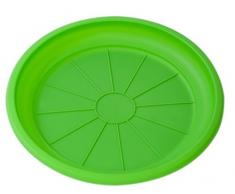 Hobby&Style 15771.0 Sottovaso per Vaso Rattan, Verde, 20x20x2.5 cm