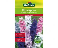 Dehner Blumen-Saatgut, Rittersporn Gefüllte Prachtmischung, 1.5 g Sementi, 5er Pack (5 x 1.5 g)