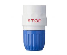 Takagi Arresto Acqua del Tubo da 13 mm irrigazione Giardino di, Blu/Bianco, 1/2 Pollici