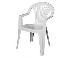 Aretha AR003 Lido Poltrona, Bianco, 1 pezzo