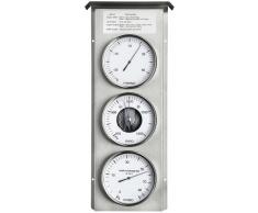 Eschenbach Stazione meteorologica Meccanica, da Esterni, in Acciaio Inox, con barometro Aperto