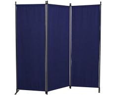 Angerer 3-TLG. Swingtex - Paravento, Colore: Blu