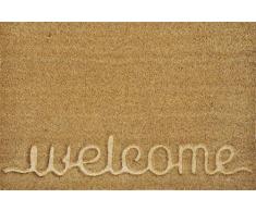 VERDEMAX 5478 Zerbino Rettangolare Welcome, Beige