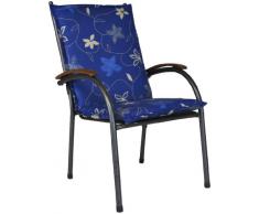 Angerer Cuscino per Sedia 50 x 112 cm, Design Corfù Blu (Senza Sedia)