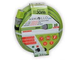 Armadillo Tubo Acqua Giardino 30 Metri, Tubo Super Leggero Atossico per Acqua Potabile Canna Irrigazione Anti Nodi e Antitorsione