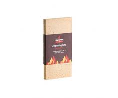 Kamino-Flam 333301 Piastra Refrattaria Camino, Marrone, 250 x 124 x 20 mm