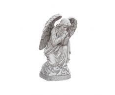 Design Toscano DB24728 Statua lAngelo della Basilica Che Prega, off Bianco, 39.5x38x66 cm