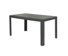 ARETA ARE058 Tavolo, Modello Urano, Antracite, 140 x 80 cm