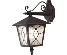 Lampada per Esterno Nero/Oro PATINATO 1X60W E27 230V IP44 Art. 3125