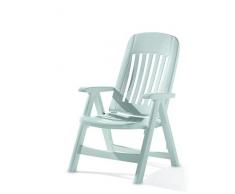 Sieger 828 / W KT Contessa Poltrona Multiposizione Regolabile Dossier Sintesi di Resina Bianca 66 x 65 x 108 cm