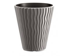 Zanvic - Vaso Sand 350, Misura 34,5 x 38,5 cm, Colore: Grigio, 35 x 35 x 38,5 cm