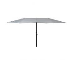 greemotion Ombrellone da giardino decentrato Luna - Ombrellone da esterno XXL regolabile in altezza - Ombrellone da balcone impermeabile, 465 x 270 cm, bianco