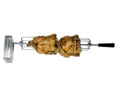 Cadac 98354 Spiedo Girevole per Barbecue, con Motore, per Barbecue a Gas da 3 fornelletti