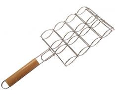 Dolcevita BBQ ADGPAN Griglia per Pannocchie per Barbecue Corn Holder, Argento, 53x15.5x6 cm