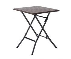 Ldk Garden Tavolo Pieghevole HDPE Marrone