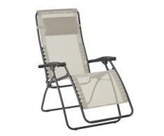 Lafuma Sedia a sdraio, Pieghevole e regolabile, RSXA Clip, Baytline, Beige, LFM2035-8548