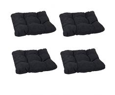 beo Cuscino Singolo SV40 S MM08 riempimento Cuscino con i Fiocchi e 4 Punti di Passaggio, di Circa 38 x 38 cm, Spessore 8 cm, Antracite