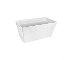 Elho Cassettone con riserva dacqua e rotelle loft 70 - bianco