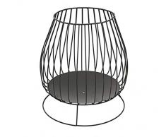 Dehner - Braciere da Giardino Bologna, ca. 48 x 48 x 57 cm, Acciaio, Nero