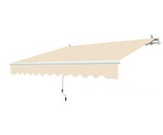 GARDEN FRIEND T1372012/F Tenda Barra Quadra profondità 200 cm, Lunghezza 300 cm, Beige, 300x15x18 cm