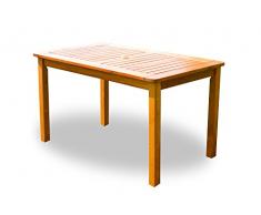 Rojaplast 10610 Tavolo da Giardino in Legno, Glossy Pine, 130x77x76 cm