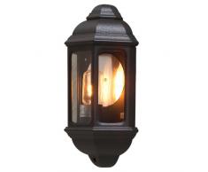 Konstsmide 7011-750 Cagliari Lampada da Parete 18x10x36 cm (BxPxH), 1 x 100 W, IP43, Colore Nero Opaco