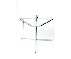 My Balconia Tavolo da Balcone Pieghevole Tri-Table, Grigio, 74x100x75 cm