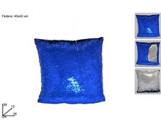 DUE ESSE DUE12660 Cuscino, 40 x 40 cm, Argento Blu
