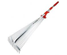 Stanford Rastrello allungabile, grigio e arancione, 90 x 20 x 5 cm, 177669