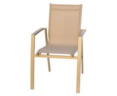 LW WL Sevog Poltrona Impilabile, Tortora, 65x56x93 cm