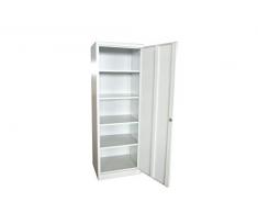 GARDEN FRIEND A1844021 Armadio Tutto Ripiani Misure H 180 x 49 x 61,5 cm, Grigio