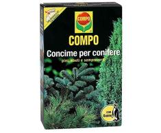 Compo, Concime per Conifere con Guano, Fertilizzante Ideale per Piante Come Abete, Pino Silvestre, Larice, Ginepro, Agrifoglio, Cedro, Lauro, 1 kg, 11,5x3,8x17,6 cm