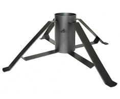 Louis Moulin 7411 - Base per albero di Natale, 70 x 70 x 23 cm, colore: Grigio martellato