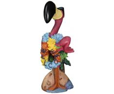 Design Toscano HF616723 Frank : Statua da Giardino Fenicottero Rosa, 18x20.5x45.5 cm